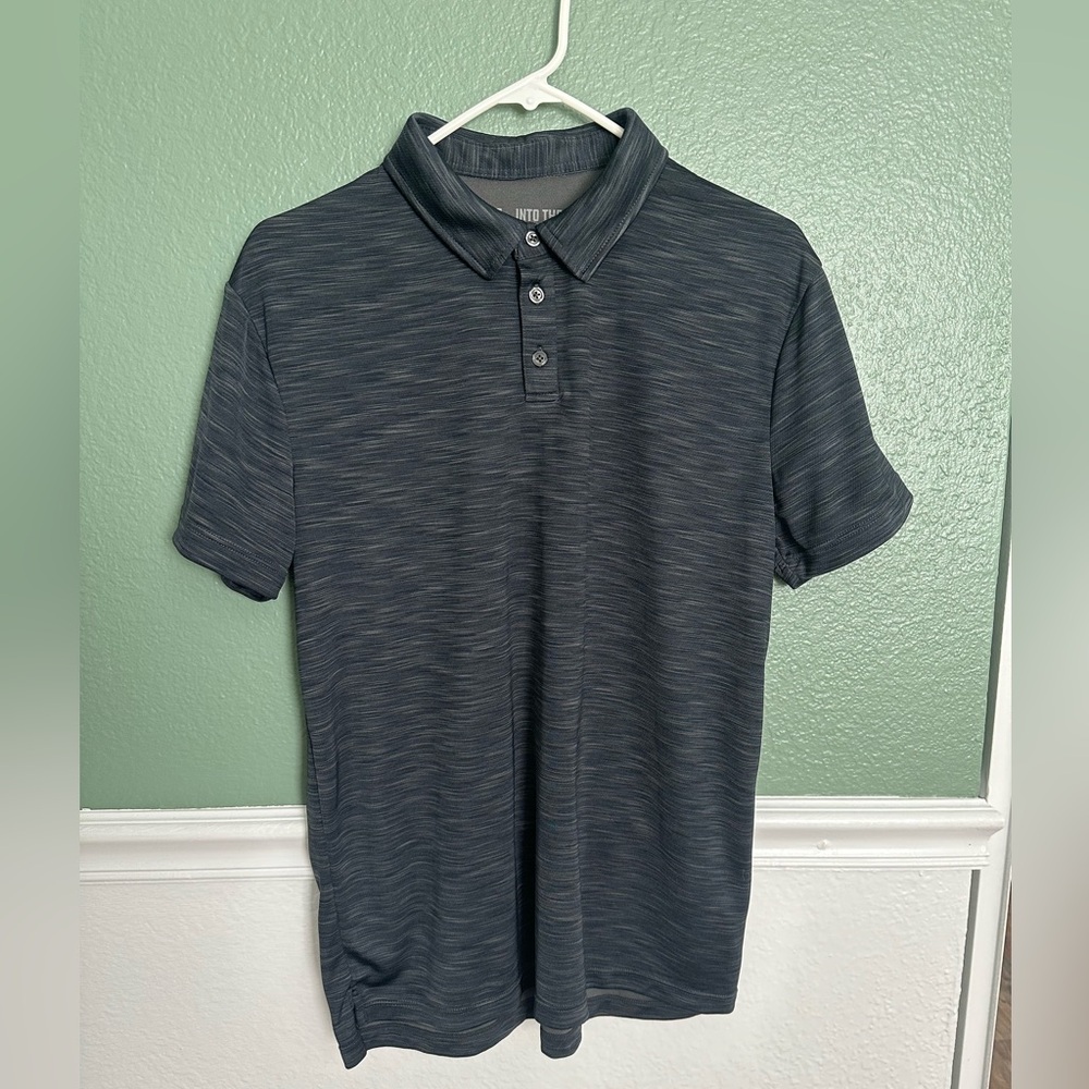 Into The AM Performance Polo - Medium - Charcoal